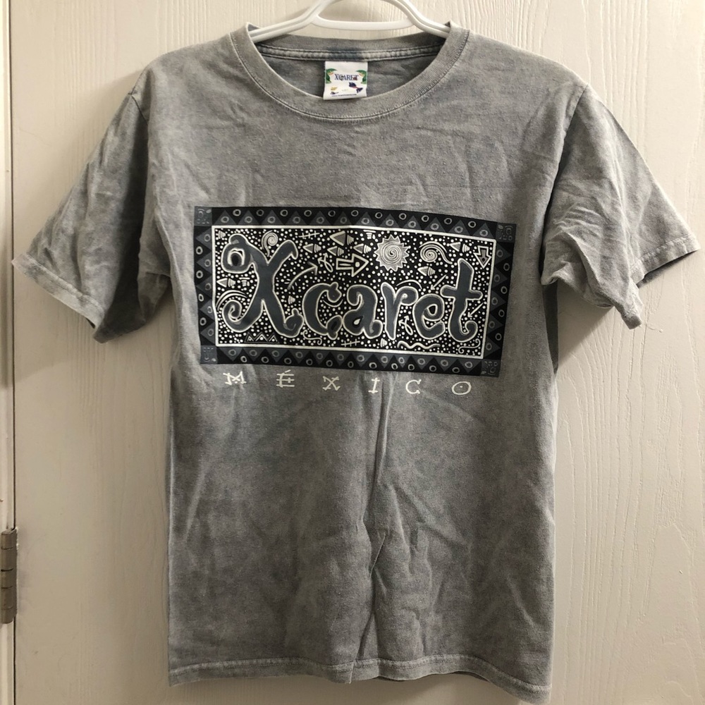 Men’s Xcaret Cancun grey causal T-shirt size small